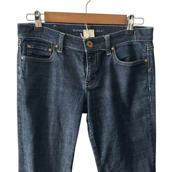 Banana Republic size 27 low rise bootcut jeans medium wash blue denim - Picture 3 of 11